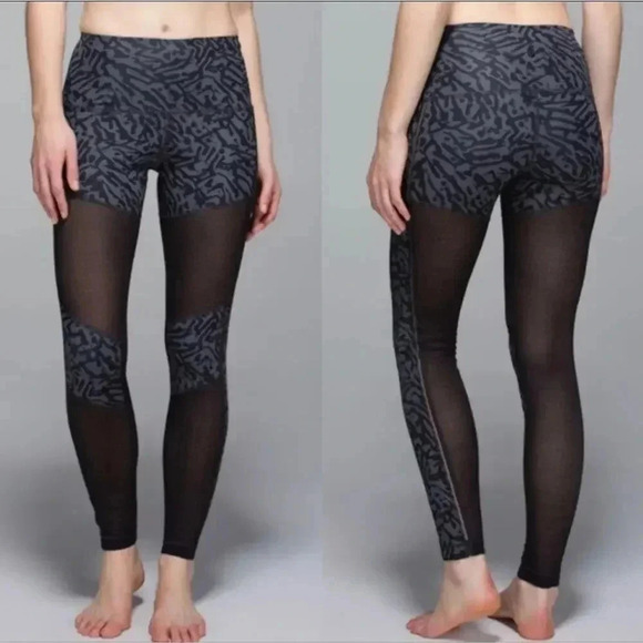 Lululemon Leggings with Sheer Panels (6) - Picture 1 of 4